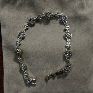 Blue/silver bracelet